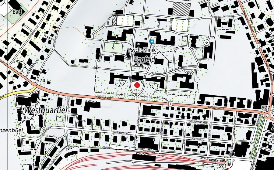 Mappa con la posizione di Kinderkrippe Chäferhuus (Asilo nido)