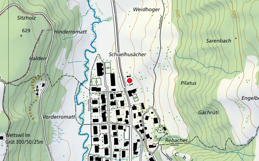 Map showing the location of Kinderkrippe Coccolino (Childcare)