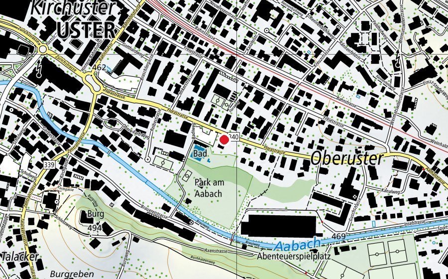 Mappa con la posizione di Kinderkrippe Heusser-Staub (Asilo nido)