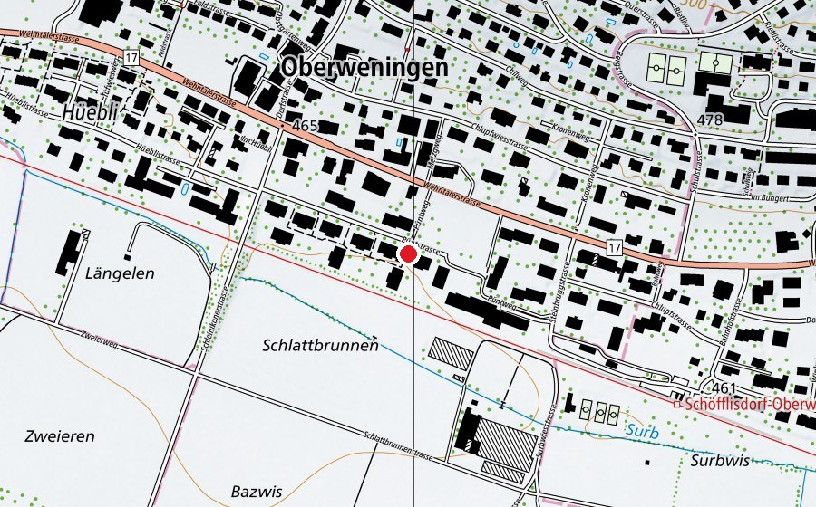 Mappa con la posizione di Kinderkrippe Hosechnöpf (Asilo nido)