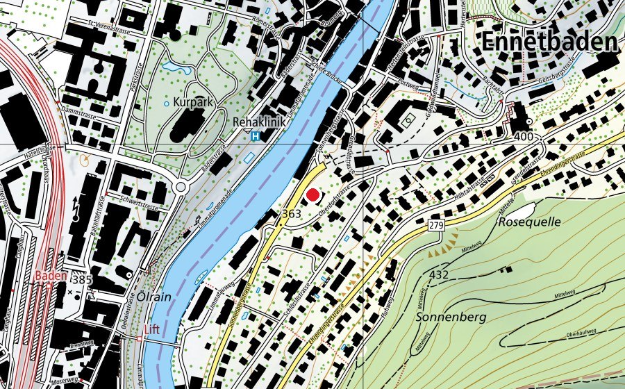 Mappa con la posizione di Kinderkrippe Sonnenberg (Asilo nido)