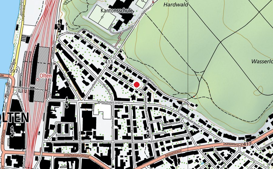 Carte indiquant l’emplacement de Kinderkrippe Sonnhalde (Crèche)