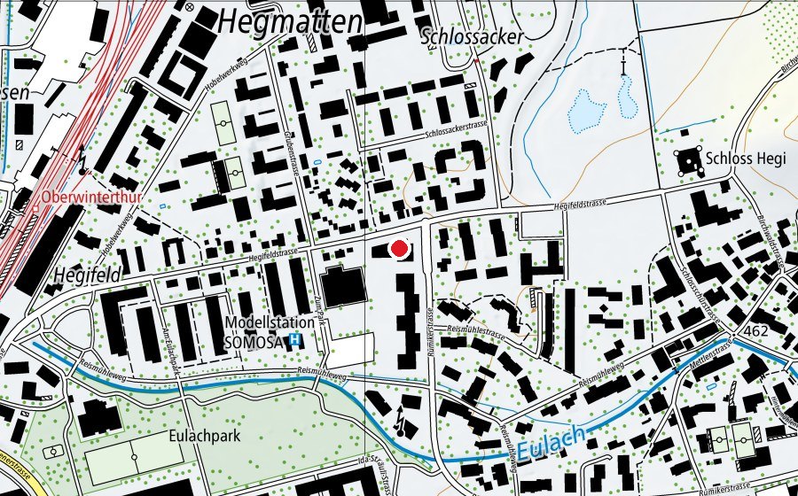 Carte indiquant l’emplacement de Kinderkrippe Sternen-Schloss (Crèche)