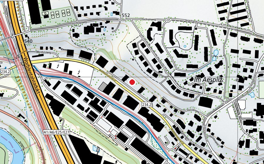 Mappa con la posizione di Kindertagesstätte Kiwi (Asilo nido)