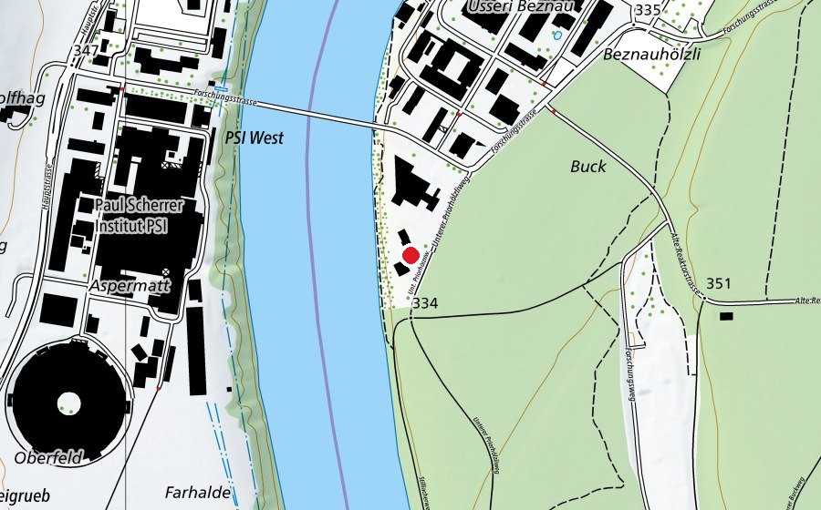 Map showing the location of Kindertagesstätte Kiwi (Childcare)