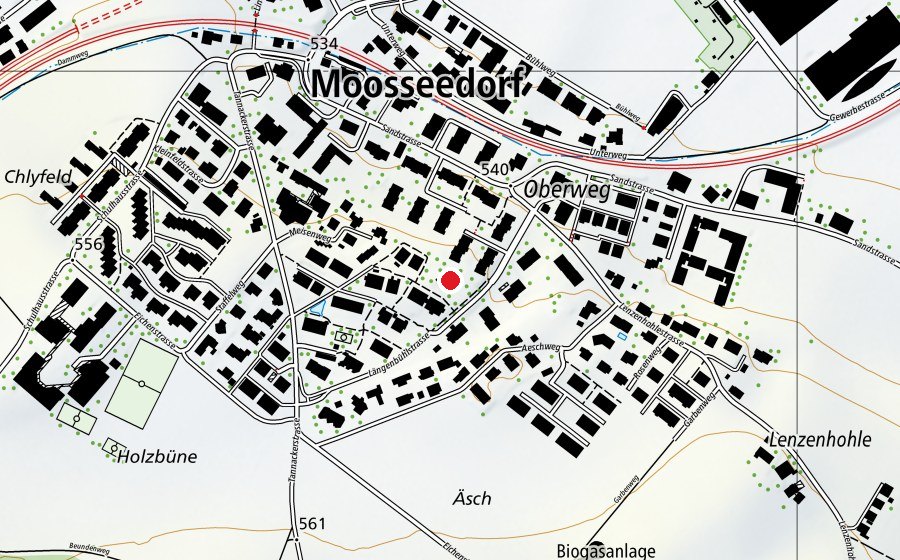 Map showing the location of Kindertagesstätte Moskito (Childcare)