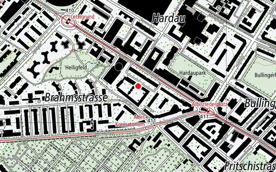 Mappa con la posizione di Kindertagesstätte Pilgerbrunnen (Asilo nido)