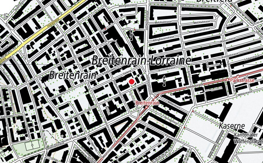Mappa con la posizione di Kita Breitenrain (Asilo nido)