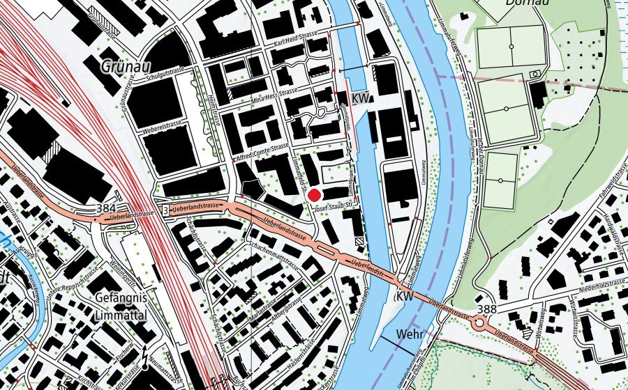 Mappa con la posizione di Kita Chinderstern (Asilo nido)
