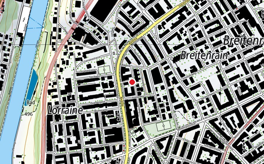 Mappa con la posizione di kita Coccodrillo (Asilo nido)