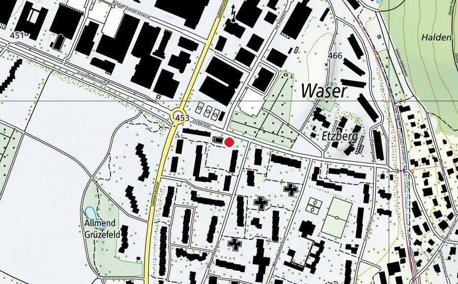 Carte indiquant l’emplacement de Kita Etzberg (Crèche)