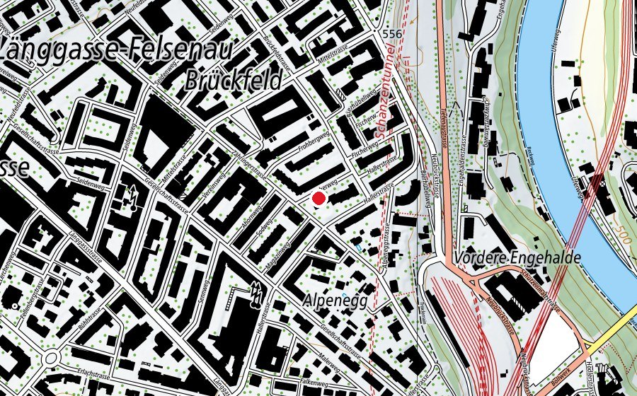 Carte indiquant l’emplacement de Kita Falkennest (Crèche)