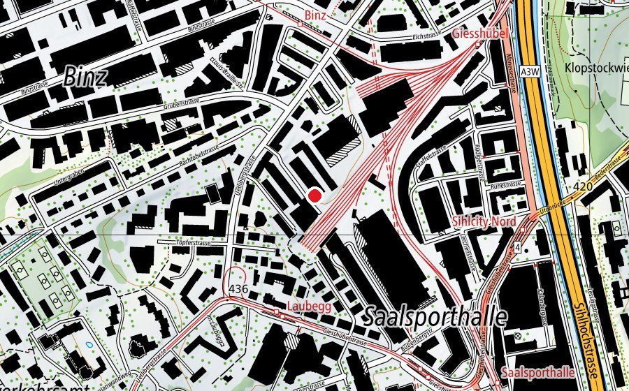 Mappa con la posizione di Kita Füessli (Asilo nido)