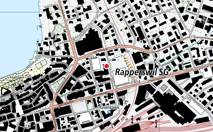 Map showing the location of kita fugu (Childcare)