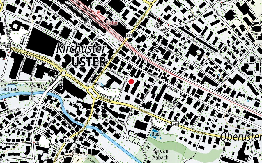 Carte indiquant l’emplacement de Kita fugu (Crèche)