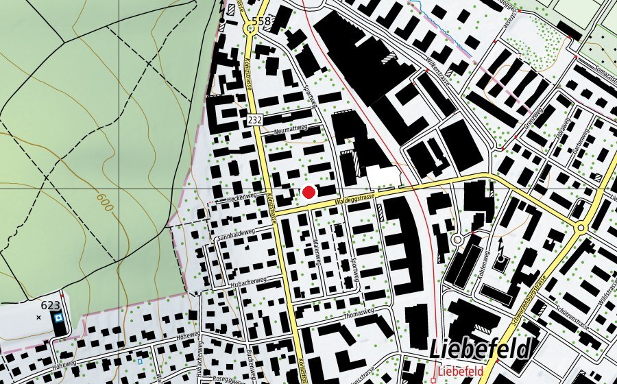 Carte indiquant l’emplacement de Kita Futura 2 (Crèche)