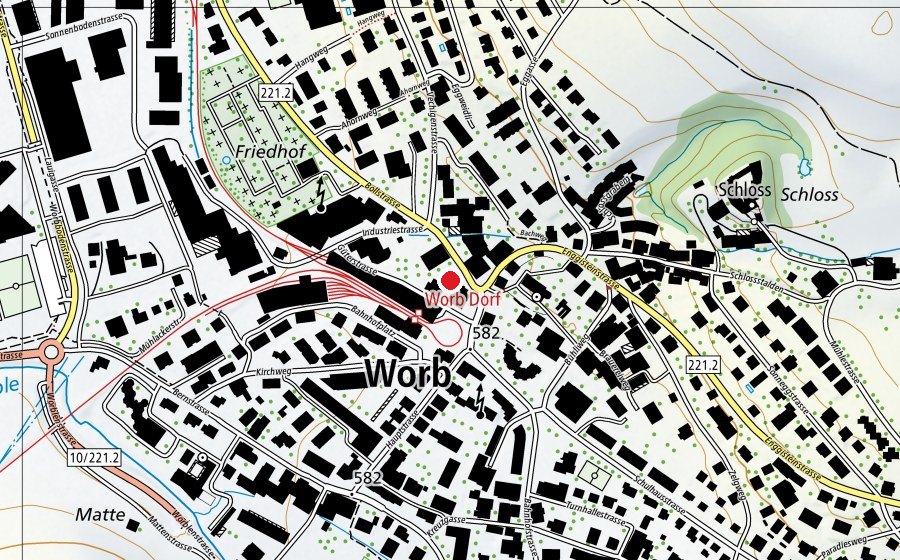 Map showing the location of Kita Grendolin (Childcare)