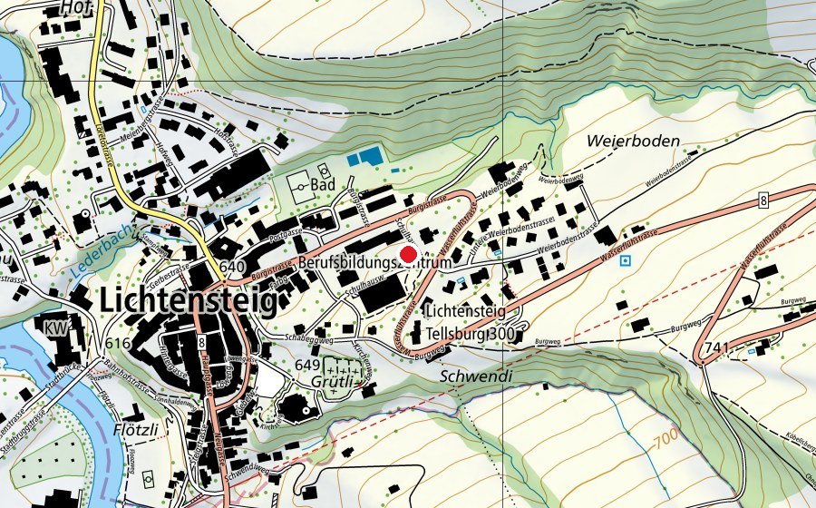 Carte indiquant l’emplacement de Kita Haselmuus (Crèche)