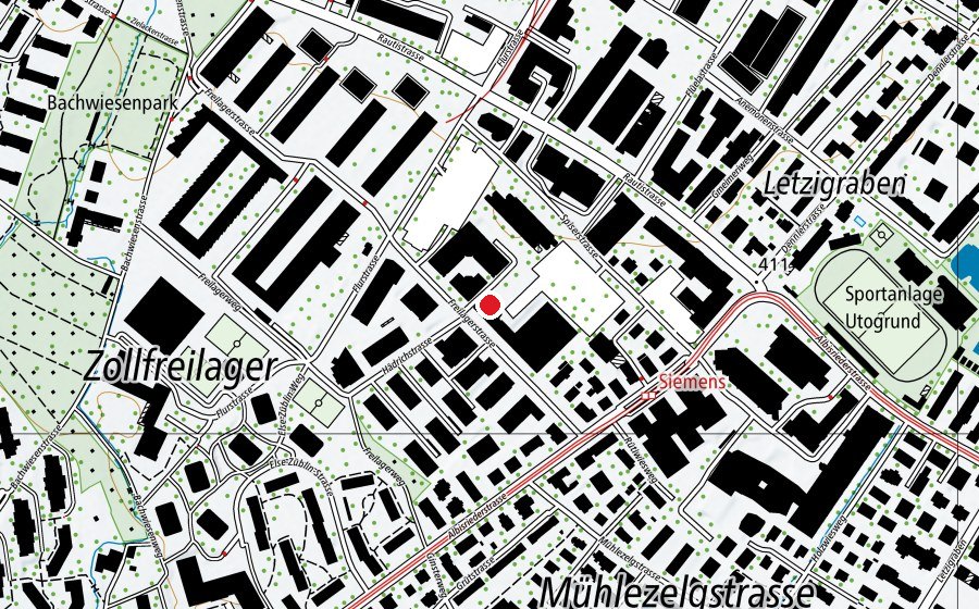 Map showing the location of Kita Kiddi (Childcare)