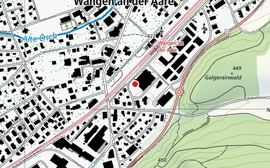 Mappa con la posizione di Kita Kinderhut (Asilo nido)