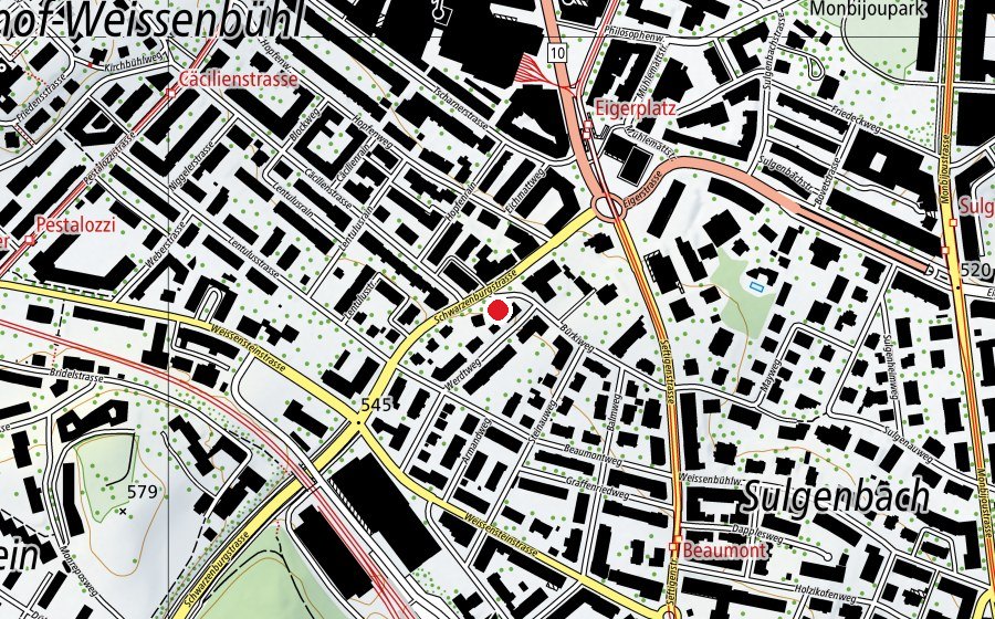 Map showing the location of kita Kinderort (Childcare)