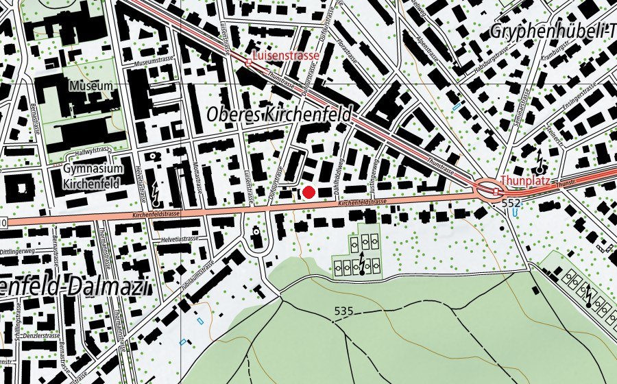Mappa con la posizione di Kita Kirchenfeld (Asilo nido)