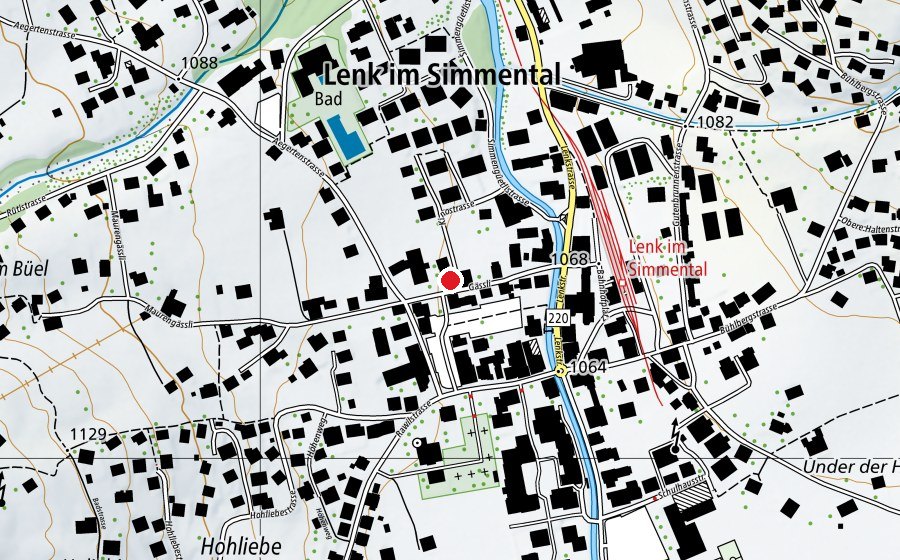 Carte indiquant l’emplacement de Kita Lenk (Crèche)
