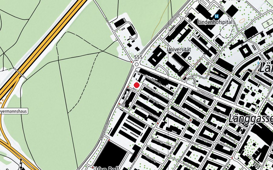 Karte mit dem Standort von Kita Lindenhof (Kindertagesstätte)