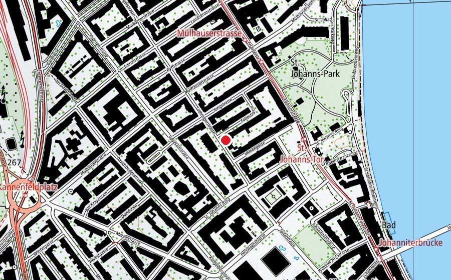 Carte indiquant l’emplacement de Kita Luna (Crèche)