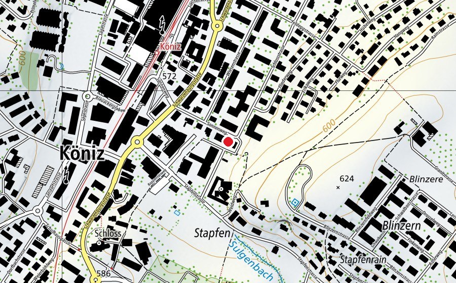 Carte indiquant l’emplacement de Kita Müsliburg (Crèche)