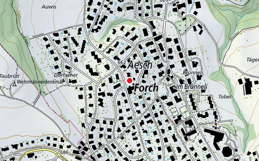 Carte indiquant l’emplacement de Kita Murmeli (Crèche)