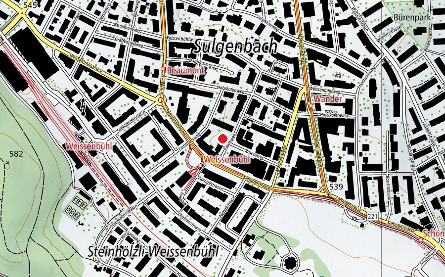 Mappa con la posizione di Kita rosenweg (Asilo nido)