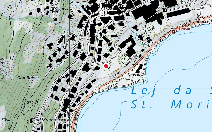 Carte indiquant l’emplacement de KiTa St. Moritz (Crèche)