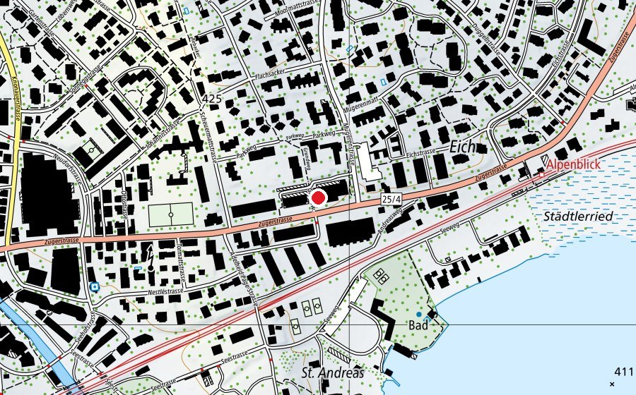 Mappa con la posizione di Kita Städtli (Asilo nido)