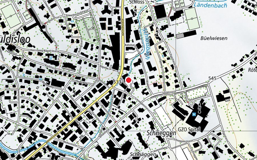 Carte indiquant l’emplacement de Kita TigerEnte (Crèche)