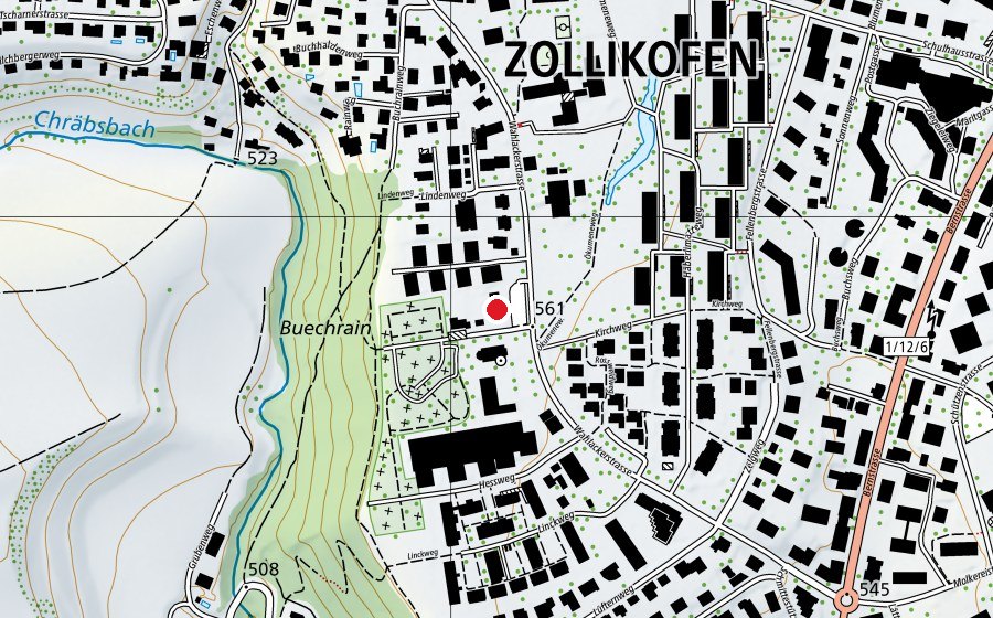Carte indiquant l’emplacement de Kita Wirbelwind (Crèche)