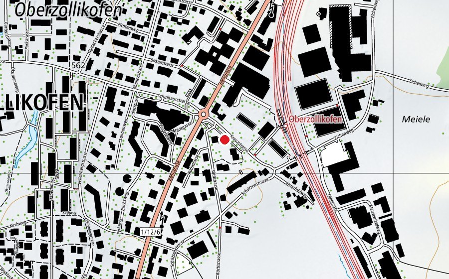 Carte indiquant l’emplacement de Kita Wirbelwind (Crèche)