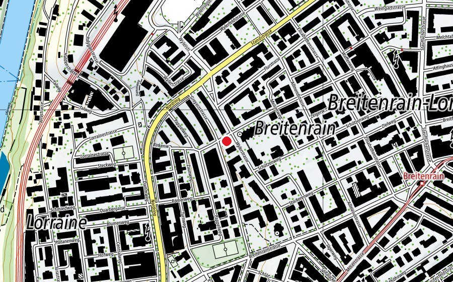 Mappa con la posizione di Kita Wyleregg (Asilo nido)