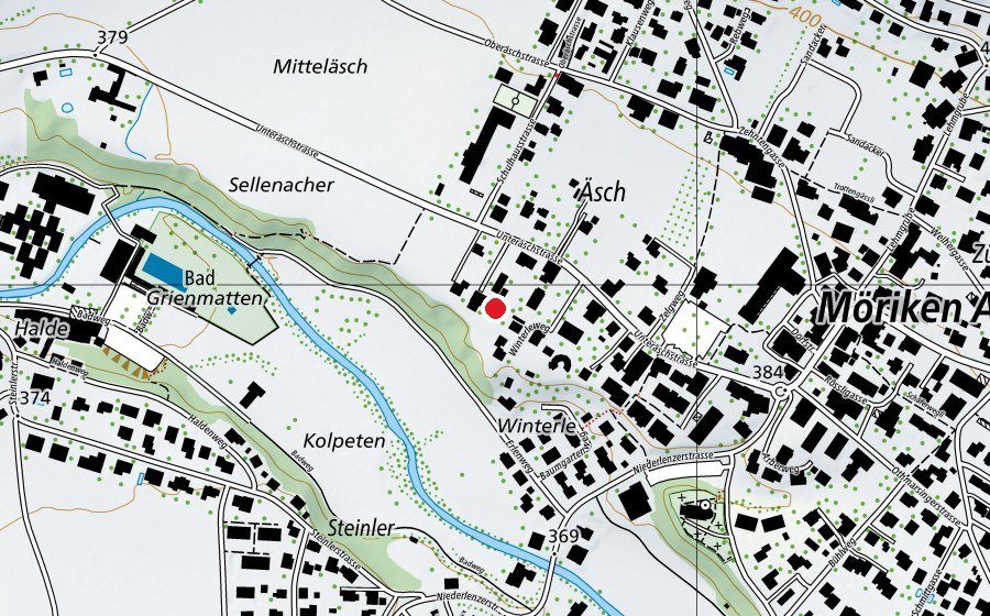 Carte indiquant l’emplacement de Kita Zauberburg Möriken (Crèche)