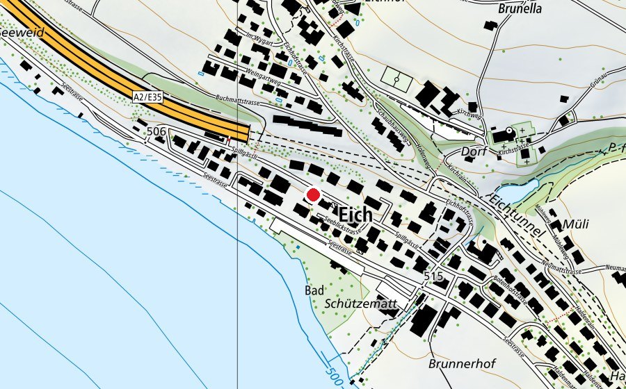 Map showing the location of KITA Zwärgeland GmbH (Childcare)