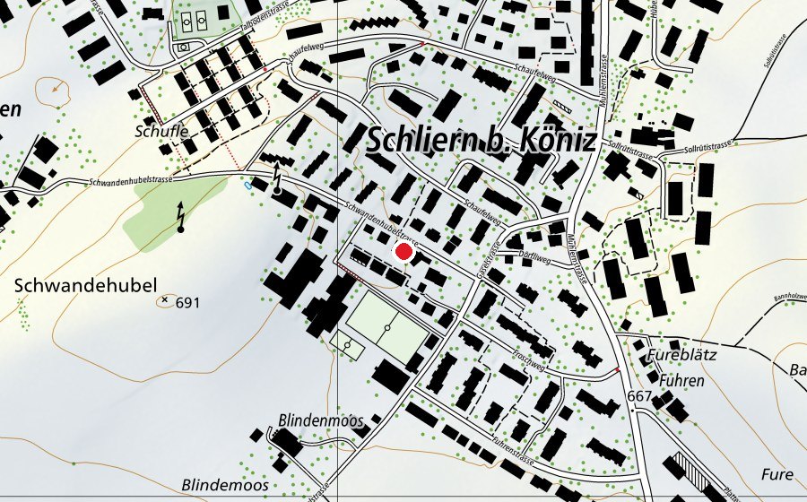 Carte indiquant l’emplacement de Kita zwirbu (Crèche)
