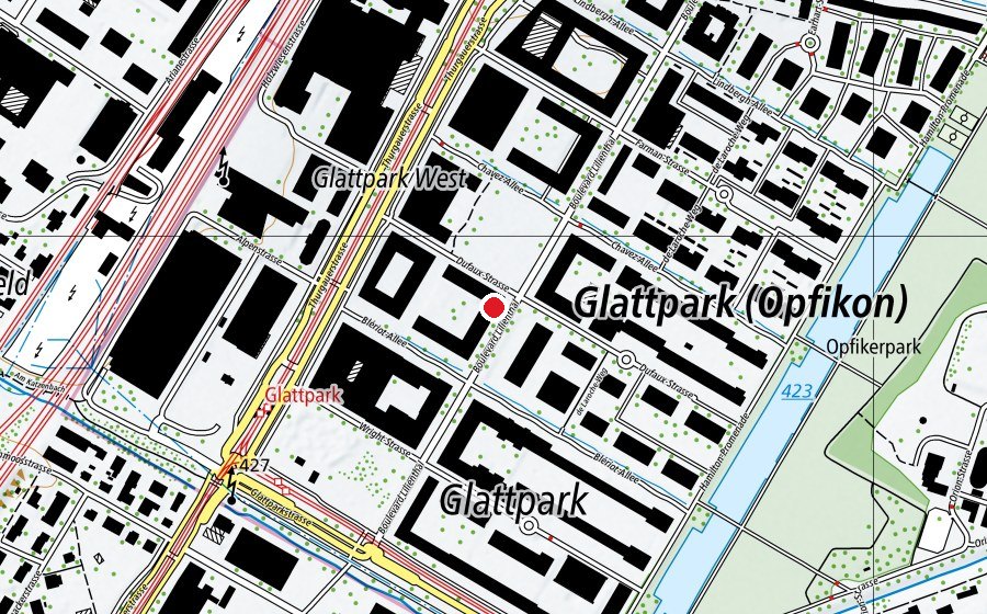 Carte indiquant l’emplacement de KitaS Creativa (Crèche)