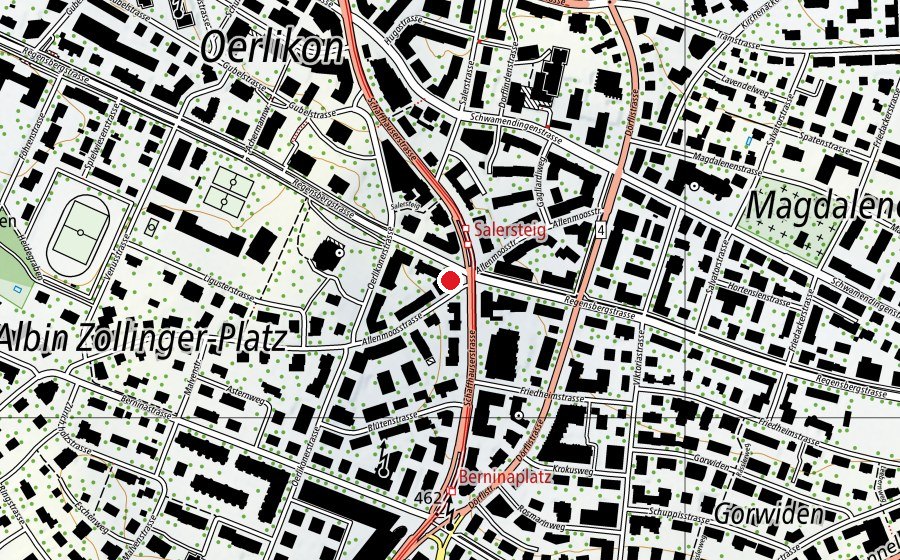Carte indiquant l’emplacement de Krippe Krümel (Crèche)