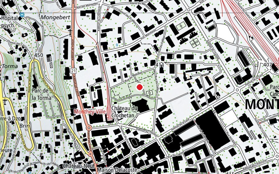 Mappa con la posizione di La Petite Ferme (Asilo nido)