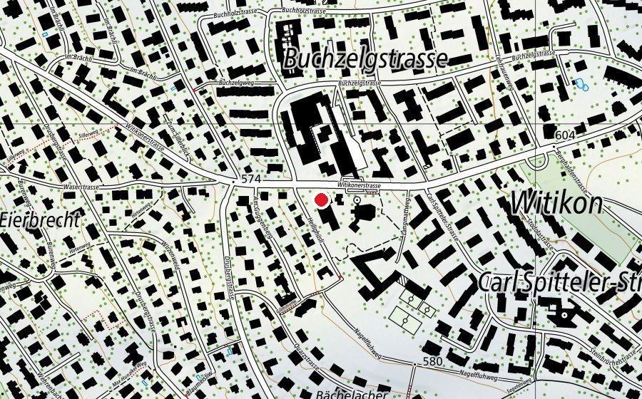 Mappa con la posizione di Langmatt 1 Mittag-/Abendhort (Asilo nido)