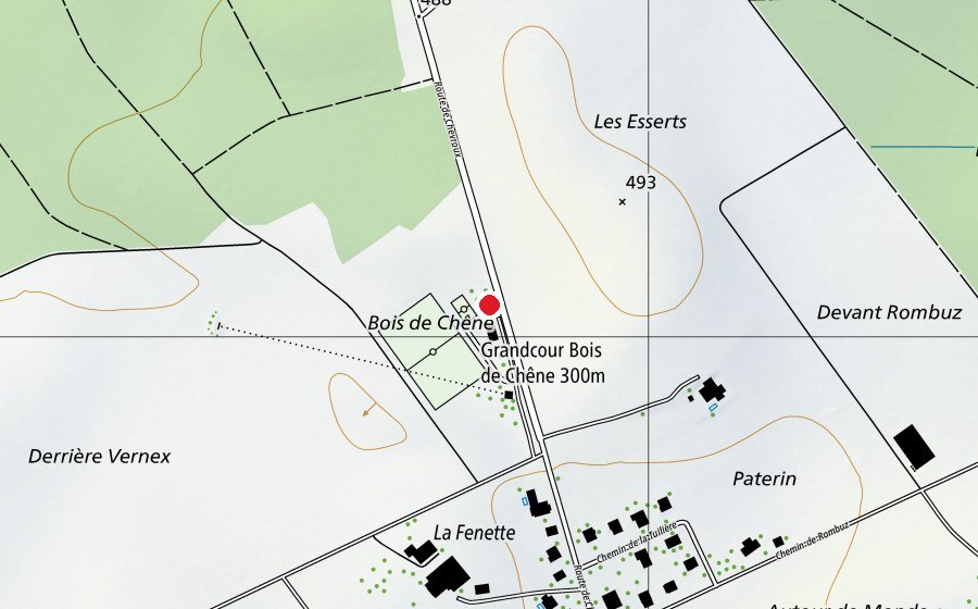 Carte indiquant l’emplacement de l’Arc-en-Ciel (Crèche)