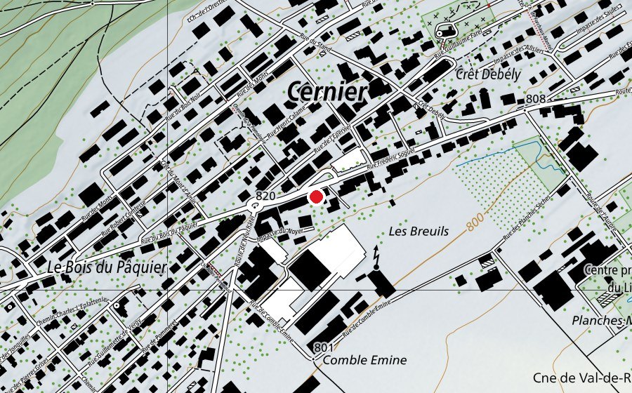 Map showing the location of Le PasSage (Childcare)