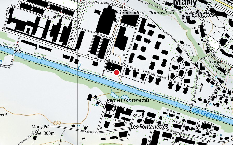 Map showing the location of Les Libellules (Childcare)