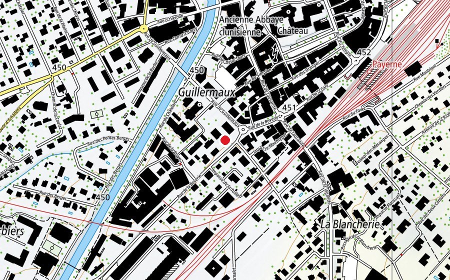 Mappa con la posizione di Les Passerelles (Asilo nido)