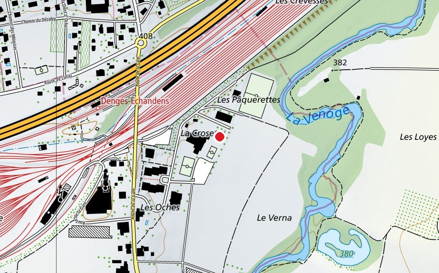 Carte indiquant l’emplacement de Les Pirates (Crèche)